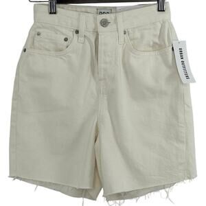 BDG Urban Outfitters White Denim Cutoff Shorts Size 25 NWT